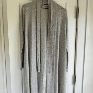 Vince Cashmere Cardigan Maxi Sweater with Belt Tie